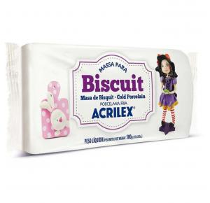 MASSA PARA BISCUIT 500GRS CORES ACRILEX UND