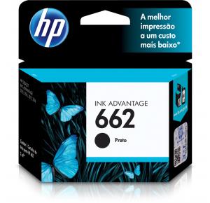 CARTUCHO DE TINTA 662 CZ103AB PRETO HP