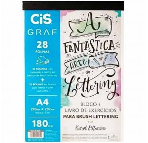 LIVRO BLOCO LETTERING A4 180GRS 28FLS 700000 CIS UND