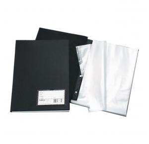 PASTA CATALOGO 50 PLAST FINO C/ VISOR 603 PRETA POLIBRAS UND