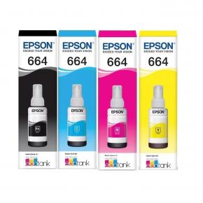 REFIL DE TINTA T664 70ML CORES  EPSON UND