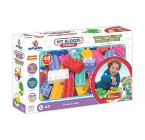 KIT BLOCOS SORTIDOS 48 PCS 302 MERCOTOYS 