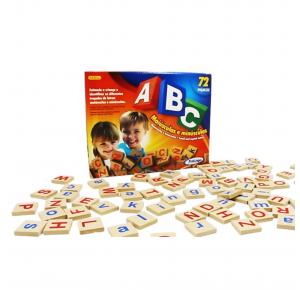 ABC MAIUSCULAS E MINUSCULAS C/ 72 PCS Xalingo