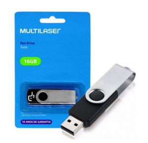 PEN DRIVE 16GB TWIST PD588 MULTILASER 