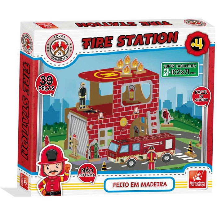 FIRE STATION 39PCS 2789 BRINCADEIRA DE CRIANCA UND