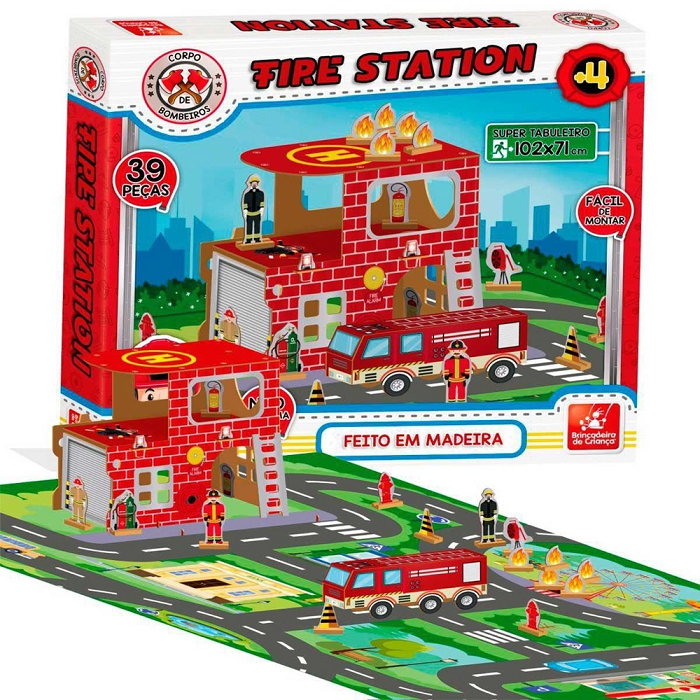 FIRE STATION 39PCS 2789 BRINCADEIRA DE CRIANCA UND