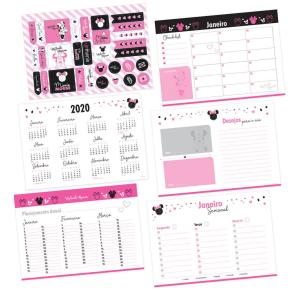 AGENDA EXEC. PLANNER PERMANENTE 96FLS MINNIE MOUSE 3064 CORES DAC