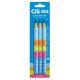 LAPIS PRETO N2 HB TRIANGULAR 3/4 BIG CIS CARTELA 03 UNDS
