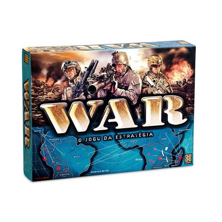 Jogo War de Estratégia de Tabuleiro Brinquedo Educativo de