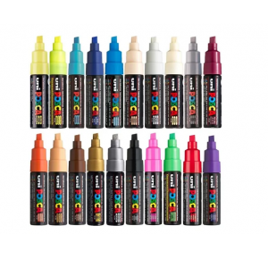 CANETA UNI POSCA PC-8K 8.0MM CORES MITSUBISHI