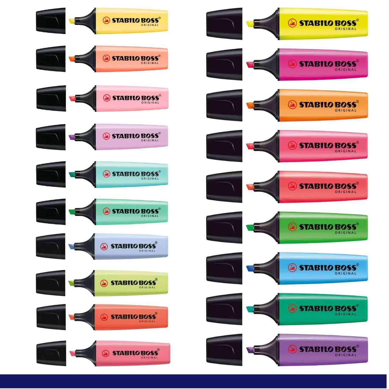MARCA TEXTO BOSS PASTEL CORES STABILO UND