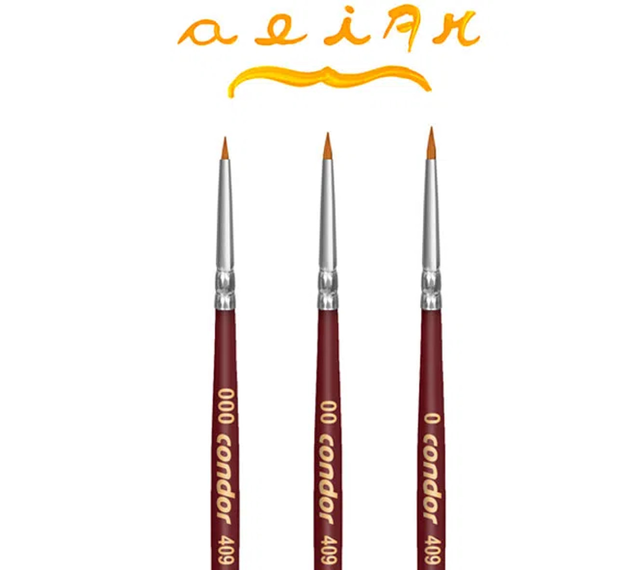 PINCEL PINTURA ARTISTICO REDONDO FILETE 409 0 VINHO CONDOR UND