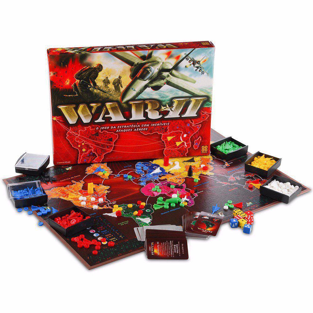 JOGO DE TABULEIRO WAR II 1780 GROW