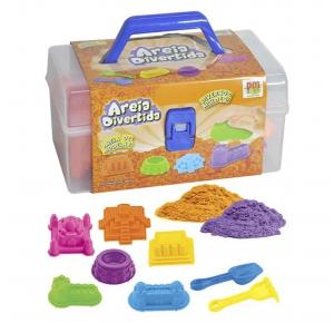 AREIA DIVERTIDA 600G MALETA CASTELO DM Toys