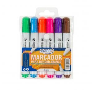 MARCADOR QUADRO BRANCO C/ 6 CORES CA3000 BRW UND