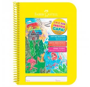CADERNO CRIATIVO UNIV. 96 FLS CORES FABER CASTELL