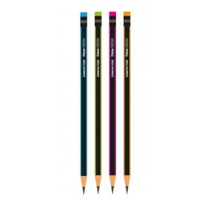 LAPIS PRETO N2 HB C/ BORRACHA TRISTAR NEON COMPACTOR UND