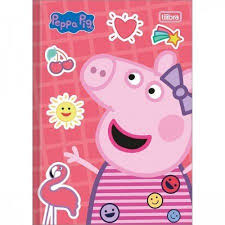 Caderno cartografia e desenho Peppa Pig 80 folhas Tiilibra