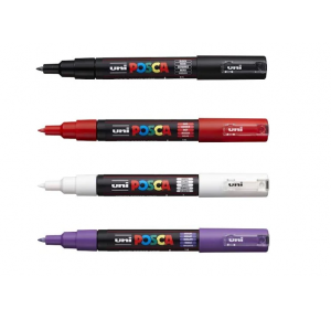 CANETA UNI POSCA PC-1M 0.7MM CORES MITSUBISHI CX C/04 UND