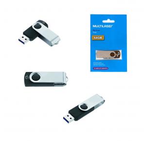 PEN DRIVE 64GB TWIST PD590 MULTILASER UND